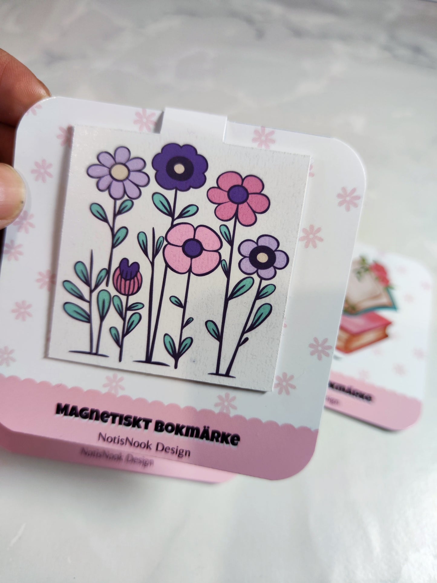 Magnetiskt bokmärke – Blomsteräng
