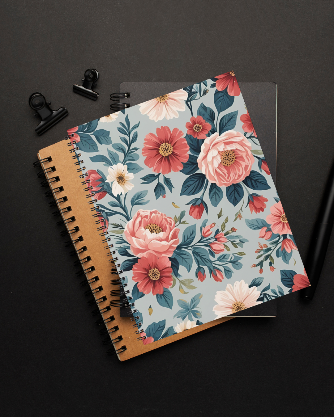 Notebook - Blommor i storlek A5