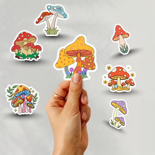 Vinyl Stickers -Mushroom Magic 7-PACK