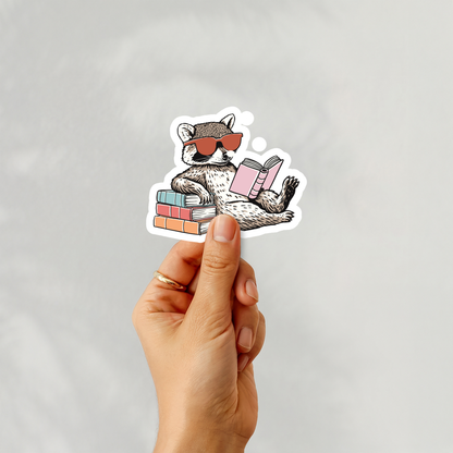 Vinyl Stickers -Cozy Reader – Cool Vibes