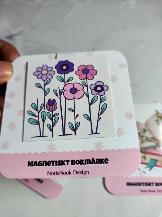 Magnetiskt bokmärke – Blomsteräng