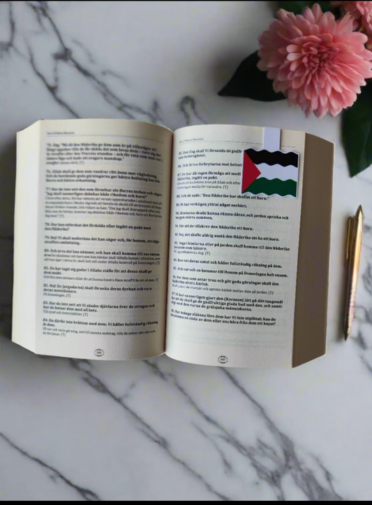 Magnetiskt Bokmärke med Palestina flagga