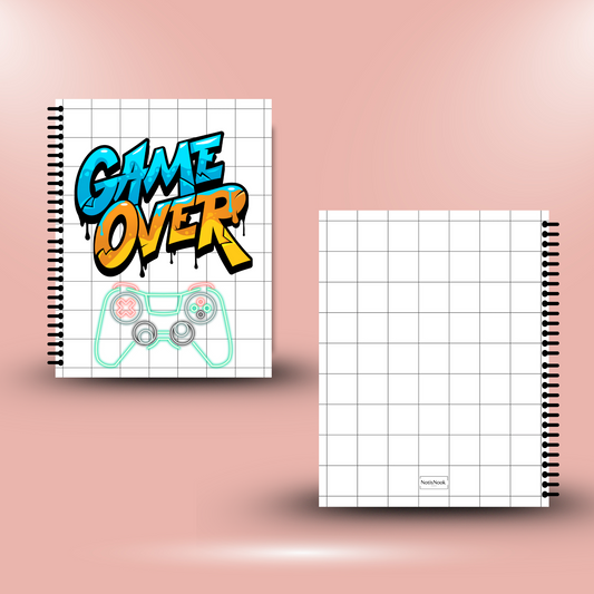 Game over-spiralhäfte A5