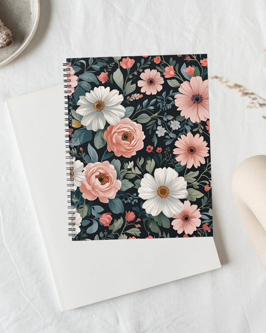Notebook - Blommor i storlek A5