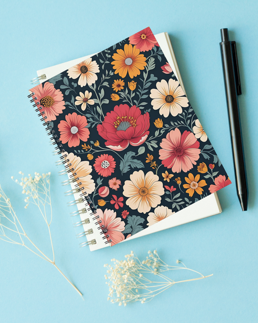 Notebook - Blommor i storlek A5 (Kopia)